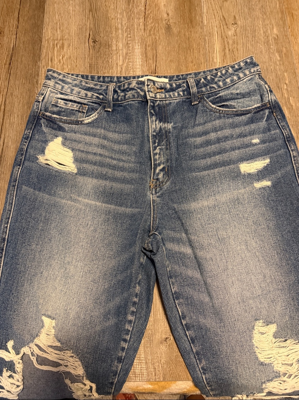 Flying Monkey Distressed Ultra High Rise Straight - Picture 4 of 9